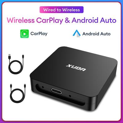 Kabelové připojení k bezdrátovému adaptéru CarPlay Android Auto USB typu C Plug and Play 2 v 1 adaptér WiFi rychlé připojení Auto Car Box