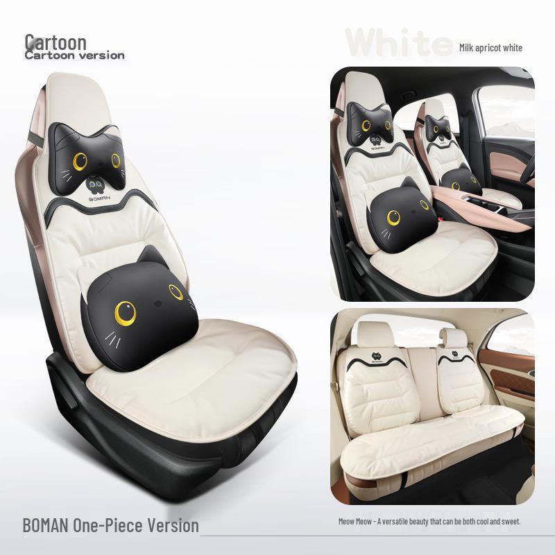 Napa Leather Car Seat Cushion - All-Season Cover for Mercedes-Benz, BMW, Tesla, Volkswagen