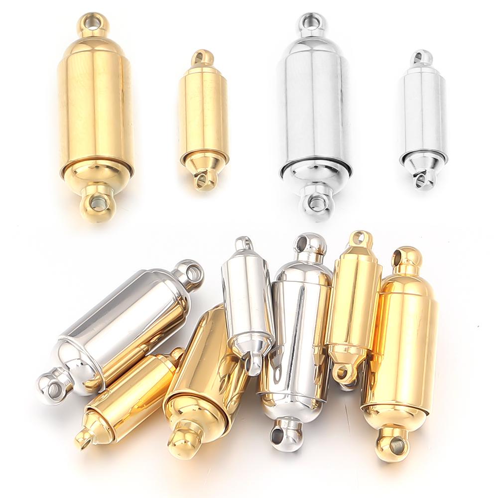 1pc Stainless Steel Strong Magnetic Clasps Magnet End Clasp Connectors For DIY Leather Cord Bracelets Necklace Jewelry Making