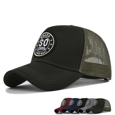 Casquette de Baseball en Maille Brodée Très Cool Nouvelle Casquette Plate d'Été Unie Chapeau de Soleil Unisexe-Adolescents Coton Casquettes Snapback Mode Chapeau Hip Hop