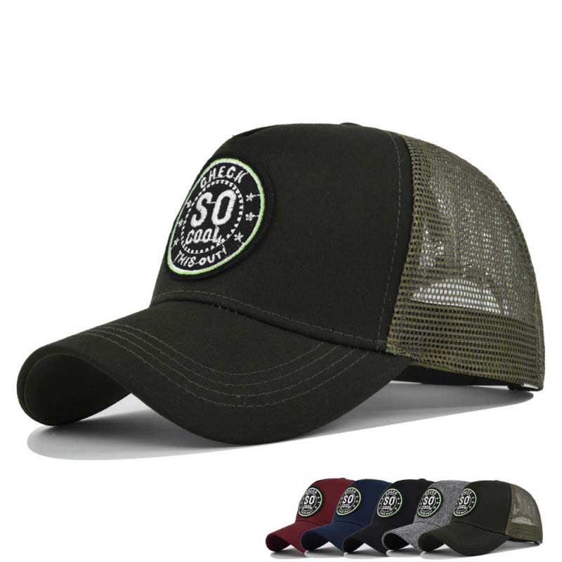 Tak Fajny Siatkowy Kapelusz Baseballowy z Haftem Nowy Letni Jednolity Kapelusz Przeciwsłoneczny Mężczyźni Kobiety Unisex-Młodzież Bawełniane Czapki Snapback Modna Czapka Hip Hop