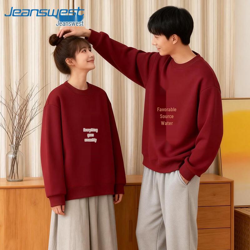 

Jeanswest 2026 New Year Couple s Fleece Crew Neck Sweatshirt L (120-140 lbs)