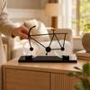 Crystal and Metal Cycle Ornament Elegant Model with Display Base