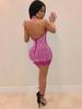 European-American Fashion Halter Neck Diamond Party Dress - Sexy, Tight, New Arrival