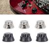 3Pcs Electric Guitar Knobs Metal Potentiometer Dome Top Hat Bell Volume Tone Control with Wrench