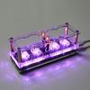 IN-12 Glow Tube Clock High Accuracy Luminous RGB Night Light Luxury DIY Steampunk 4-bit Electronic Clock Home Supply