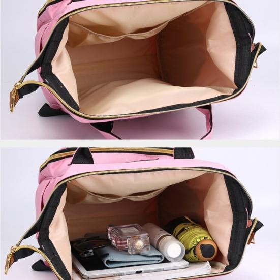 Vanntett glidelås Reise Mamma Ryggsekk Uformell baby pleie bleie bag veske