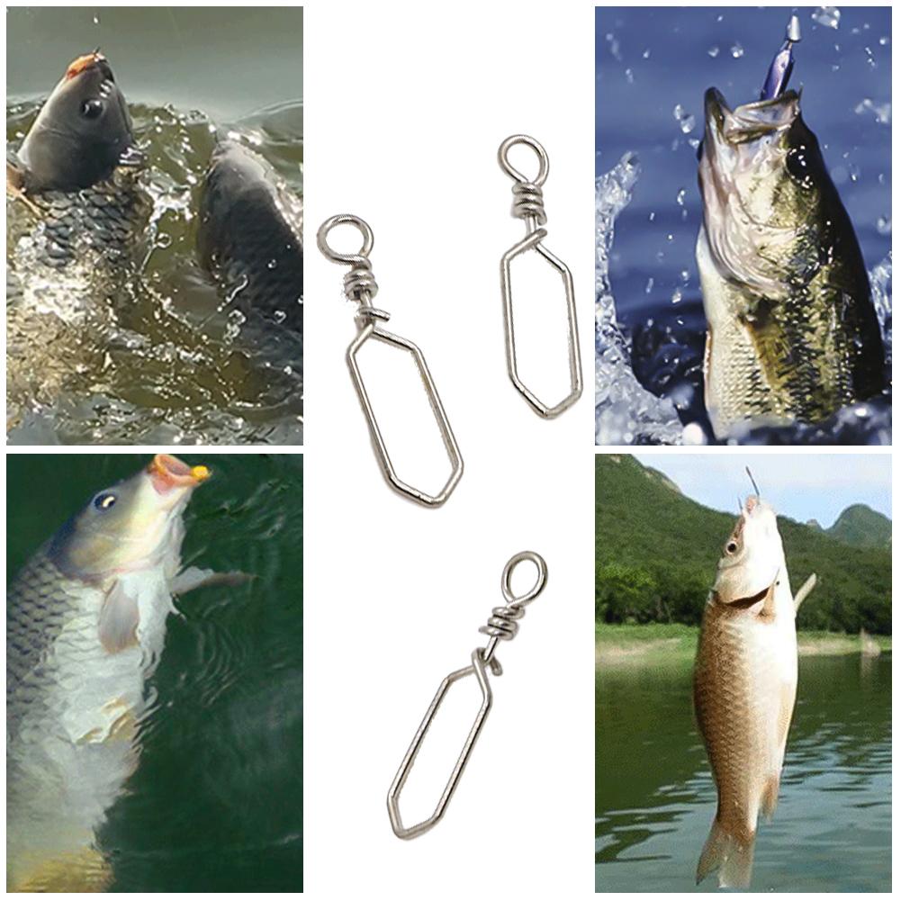 10 buc conector cu pini pătrați din oțel inoxidabil rezistent la coroziune, cârlig de conversie rapidă, accesorii de pescuit maritim