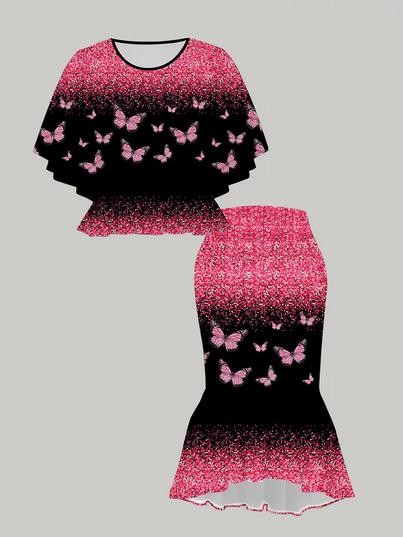 

Женский принт «Классический тотем», напечатанный на 3D-принтере, модный, большого размера, элегантный, универсальный для всех сезонов. Футболка, Юбка и Комплект, Модный Стиль 6XL розовый