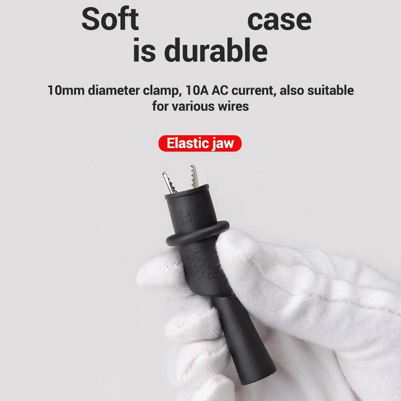 1 Pair Alligator Crocodile Test Clip Clamp For Multimeter Tester Probe Crocodile Electrical Clamp for Testing Probe Meter