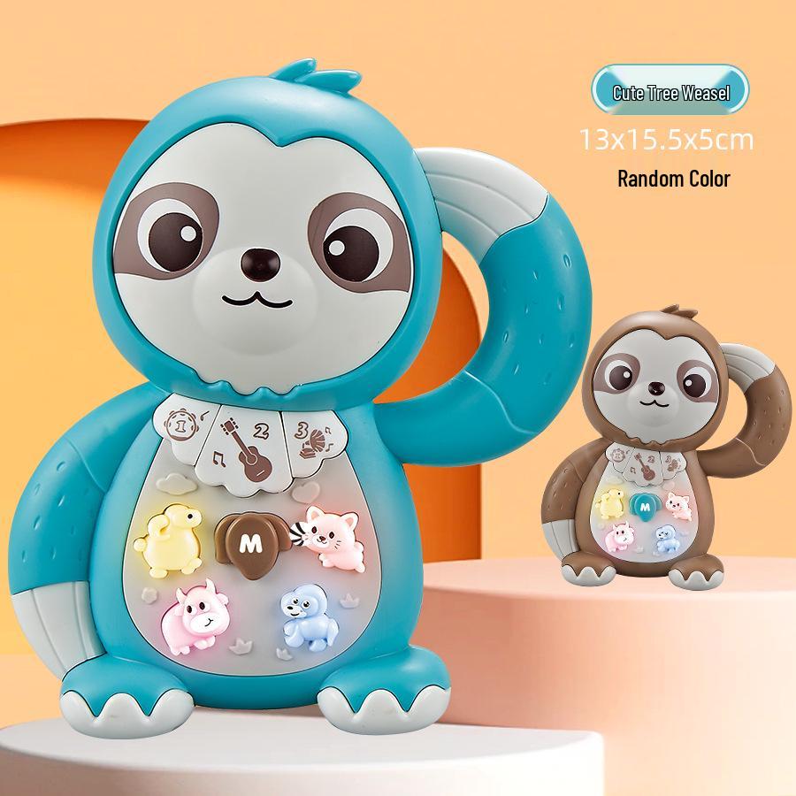 Baby Animal-Shaped Musical Toy: Interactive, Educational, Cute Lion & Elephant with Lights