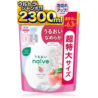 Body Soap Peach Leaf 6 Extra Large Large Suitable for and the Whole Liters (with Extract) Refill, Approx. Uses, Size, Capacity, Babies,