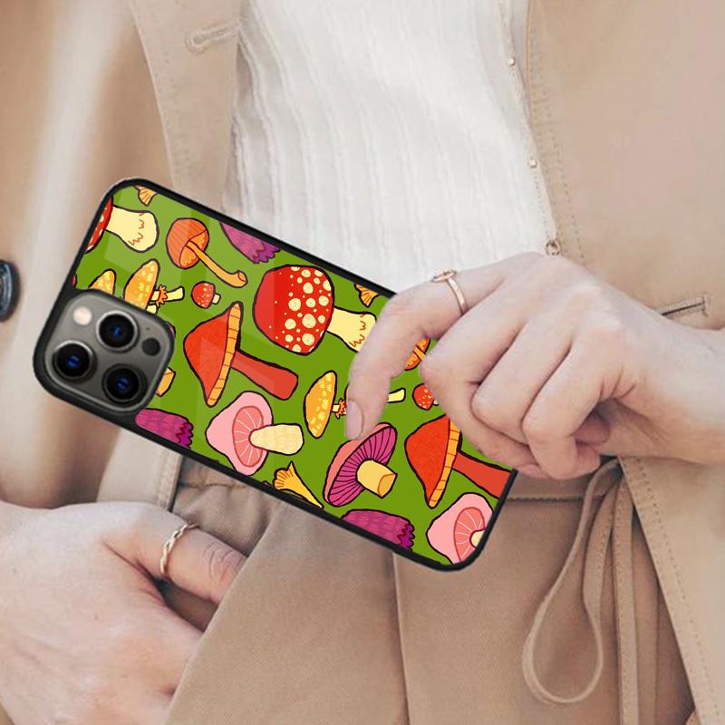 Mushroom Aesthetic Magnetic Phone Case For APPLE iPhone 17 Air 16 14 13 12 Pro Max 15 Plus Wireless Charge With MagSafe Cover
