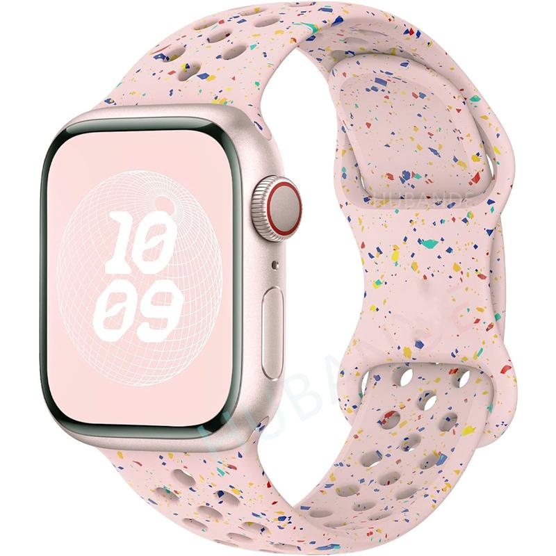 Strap For Apple Watch Band 46mm 44mm 49mm 45mm 40mm 41mm 38 42mm Correa Breathable Bracelet Iwatch Series 10 8 SE 7 6 5 9 Ultra