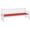 VidaXL Garden Bench Cushion, Bench Cover with String Ties, Waterproof Outdoor Cushion, Red 200x50x7 Cm 361646