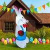 1.8M/6FT Easter Holiday Diy Decorations Printer Rabbit Party Inflatable Toys LED Lights Model Outdoor Decor Garden Ornaments