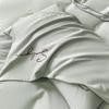Luxury Embroidery Bedding Set Egyptian Cotton 400TC Duvet Cover Flat Fittedsheet Single Double Queen King Quilt Cover Pillowcase