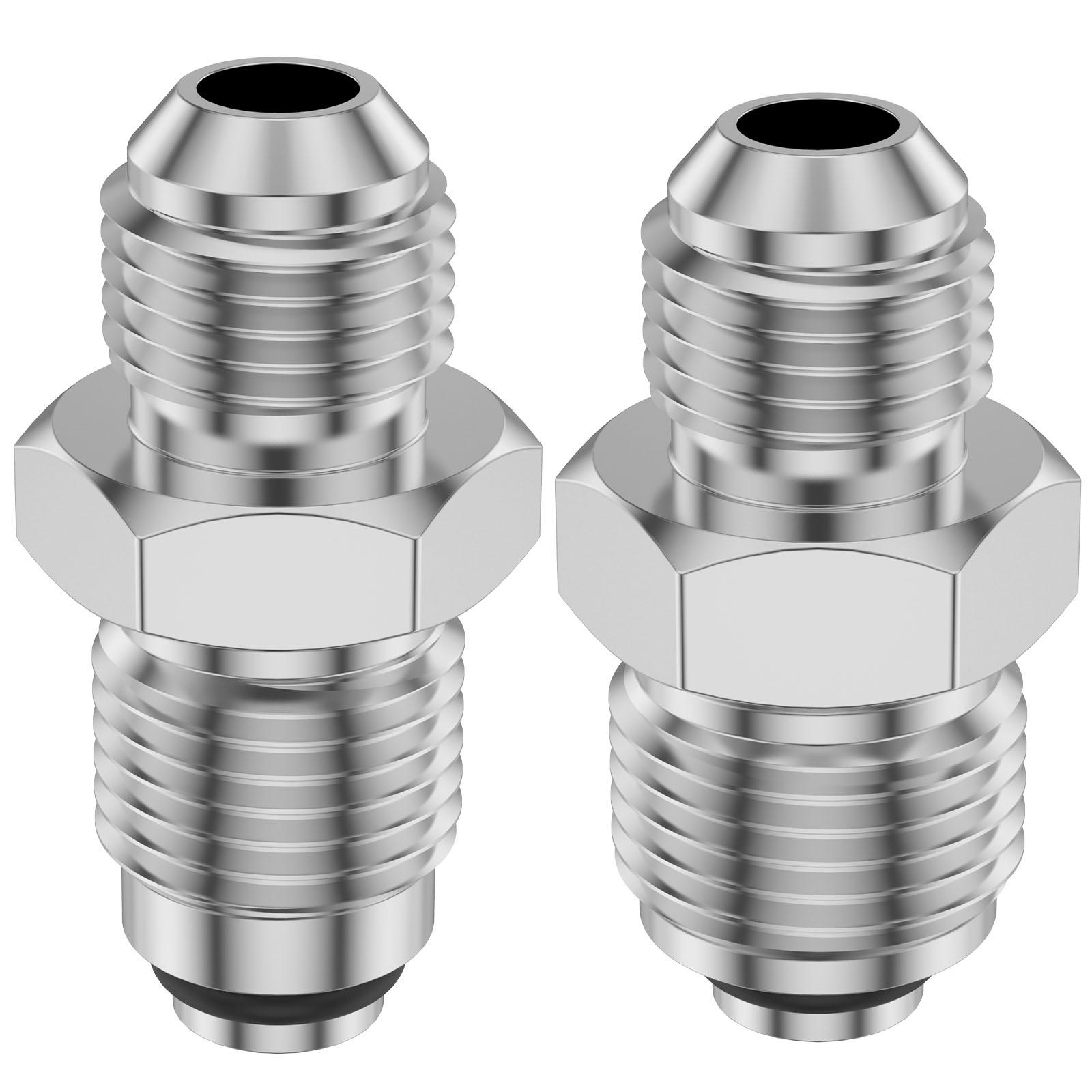 

Фитинг 6AN к M16 для гидроусилителя руля с уплотнительным кольцом Фитинг-адаптер 6AN к M18 для гидроусилителя руля Разъем для насоса гидроусилителя и рулевой рейки серебряный