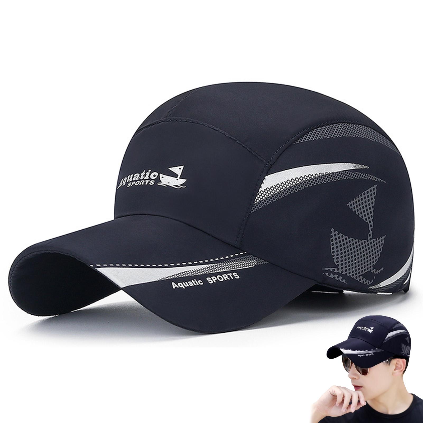 

Women Men Casual Baseball Hats Sun Protection Printed Boats Baseball Caps Quick Drying Sun Shade Summer Hat темно-синий