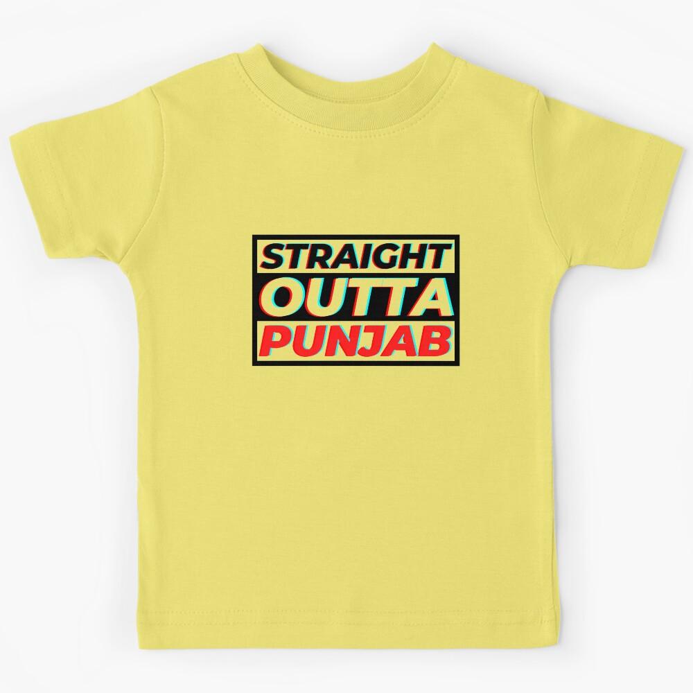 Straight Outta Punjab - Punjabi Swagger Kids T-Shirt 140