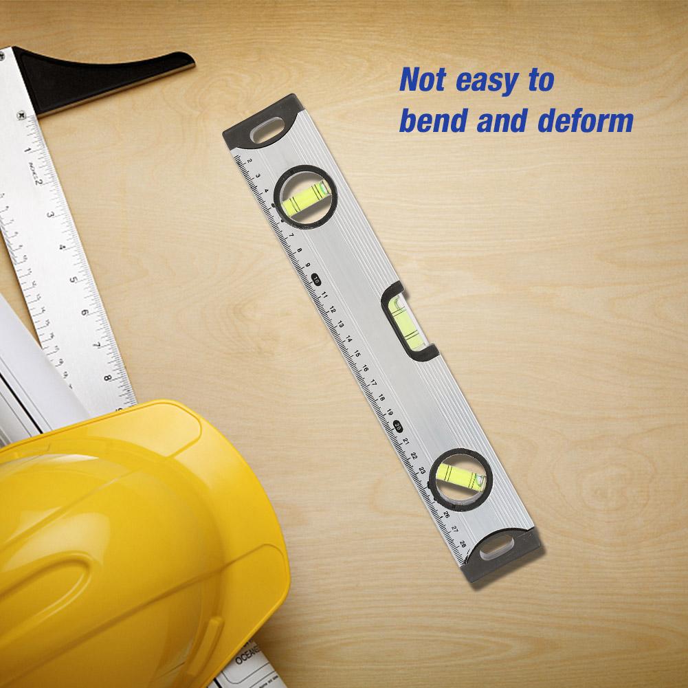 3060cm Aluminum Alloy Spirit Level Ruler Gauge Measure Tool Magnetic Bubble Level Ruler(30cm)