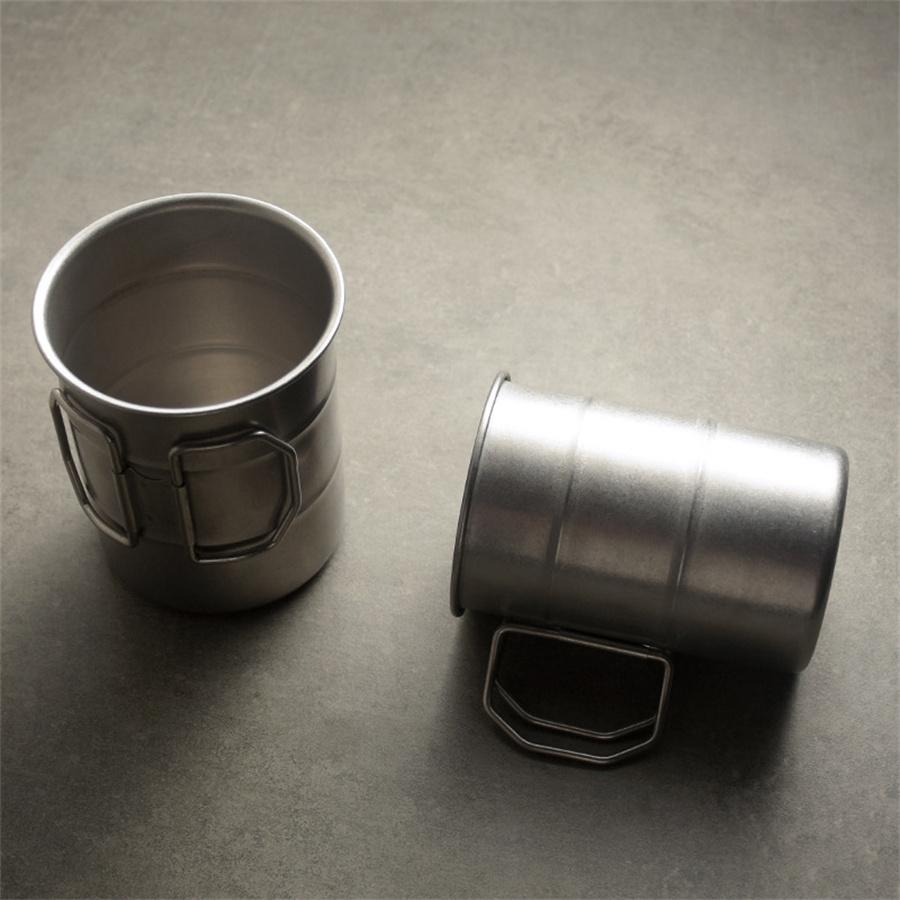 Vintage Vintage Outdoor Camping Cup Folding Portable Water Cup Camping 304 Set Cup Stainless Steel Tea Cup
