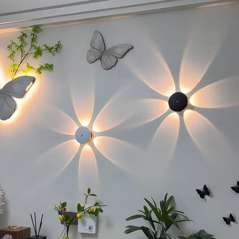 3-6Led Light Solar Light Outdoor Waterproof Garden Wall Lamp Decoration Fence Light Wall Light