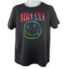 26 Nirvana Smiley Tee T Shirt   Youth  XL    Adult  M  Charcoal Cotton Blend Unisex T-Shirt