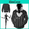 The Nightmare Before Christmas Jack Skellington 3d Cosplay Costume Hoodie With Vibrant Digital Print And Soft Breathable Material