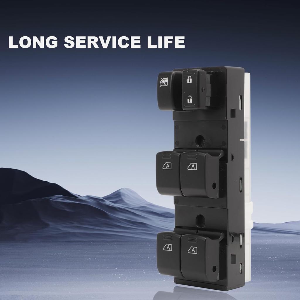 Power Master Window Switch Driver Side Compatible with Infiniti G25 2011-2012, G35 2007-2008, G37 2009-2013, Q40 2015, V6 2.5L 3.5L 3.7L, Replace