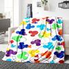 Colorful Mickey Mouse Heads Blanket Soft Throw Blanket For Home Bedroom Bed Sofa Travel Office Solid Christmas Blanket
