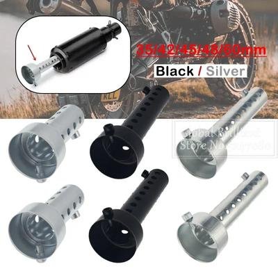 35mm/42mm/45mm/48mm/60mm Motorcycle DB Killer Silencer Noise Sound Eliminator Exhaust Adjustable Muffler Silencer Removable