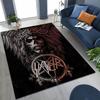 Slayer Heavy Metal Rock Band Skull Art Carpet Rug for Bedroom Living Room Sofa Home Doormat Decor,Large Non-slip Floor Mat