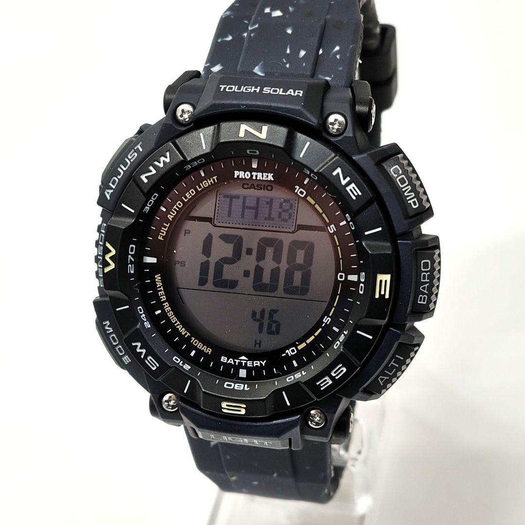 Used New CASIO PRO TREK Tough Solar Digital Watch