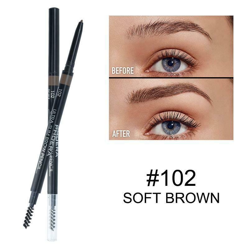 Double Ended Eyebrow Pencil Ultra Thin Lasting Waterproof Eyebrow Pen