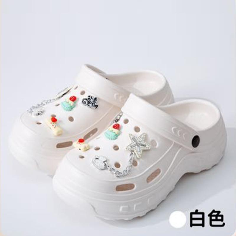 New thick-soled slippers women wear non-slip and wear-resistant cute cartoon eva slippers hole shoes wholesale
