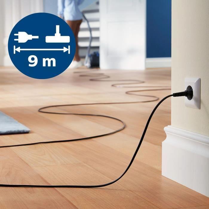 Staubsauger mit Beutel - PHILIPS - XD3112/09 - Serie 3000 Performer Compact - 900W - 79db - Schwarz