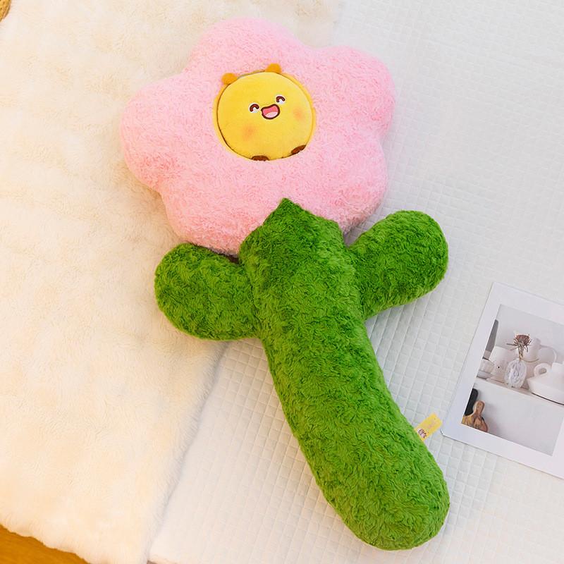Cute Cartoon Flower Plush Toy Cushion Pillow For Girls And Home Decor