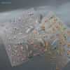 3D Rhinestone Nail Art Stickers - Colorful Gem Decor Decals for DIY Manicure & Nail Design