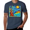Cartoon Surrealism Inspired Art Tshirt Modern Print Casual Tshirt