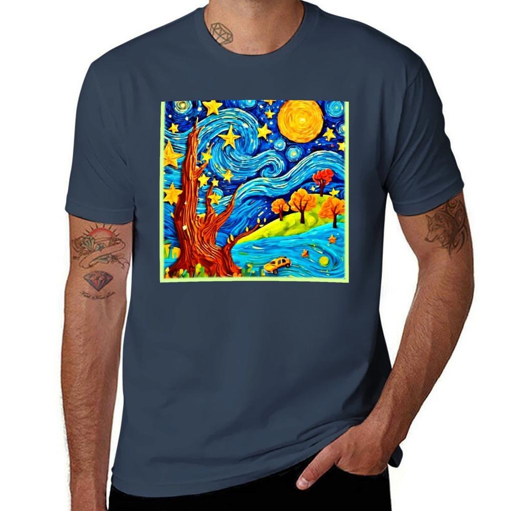 Cartoon Surrealism Inspired Art Tshirt Modern Print Casual Tshirt