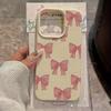 Pink bow cute TPU anti-drop protective case 11 for Apple 14 15 16 soft case 16promax