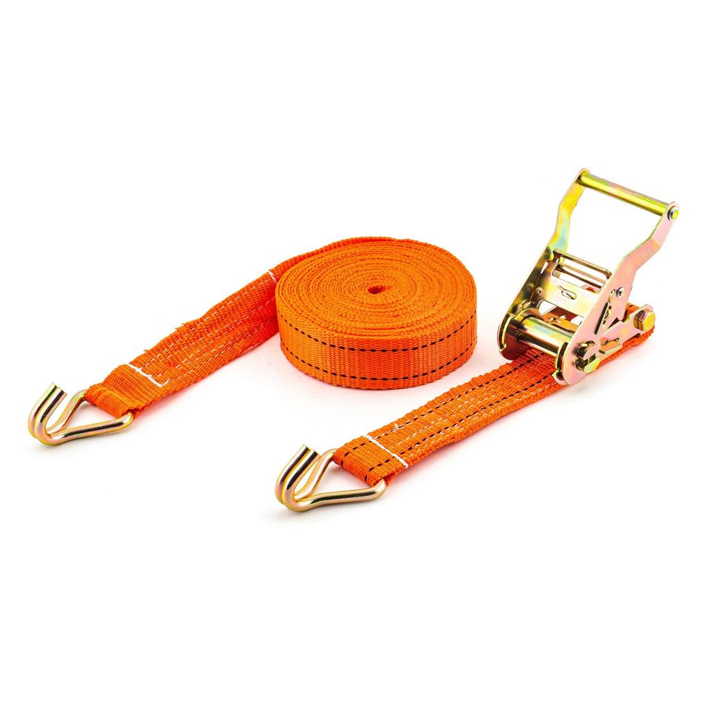PATIKIL 4pcs Ratchet Double J Hook Load 5511 LBS 8.7mm Tie Down Strap Webbing