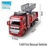 Children's Pull-Back Alloy Fire Ladder Truck Toy