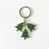 Cartoon Acrylic Christmas Keychain 2D Flat Mini Keyring Charm Bag Accessory Xmas Ornament Pendant Party Favor