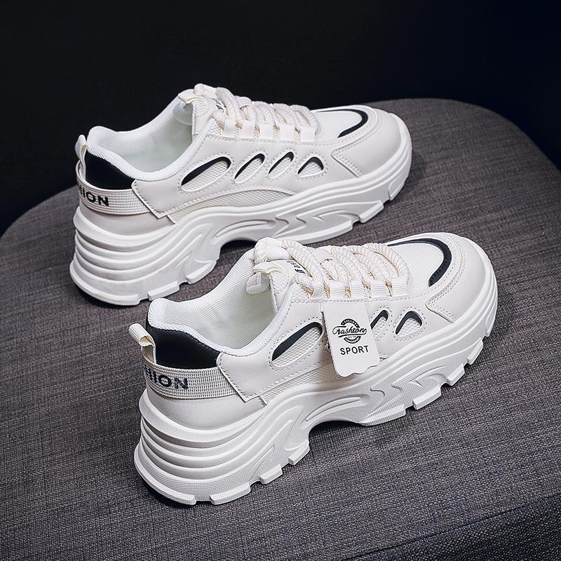 

Fashion Shoes for Women Summer Breathable Sports Running Shoes 2025 New Men s Comfortable Platform Casual Sneakers Non Slip Tennis Shoes 40 чёрный