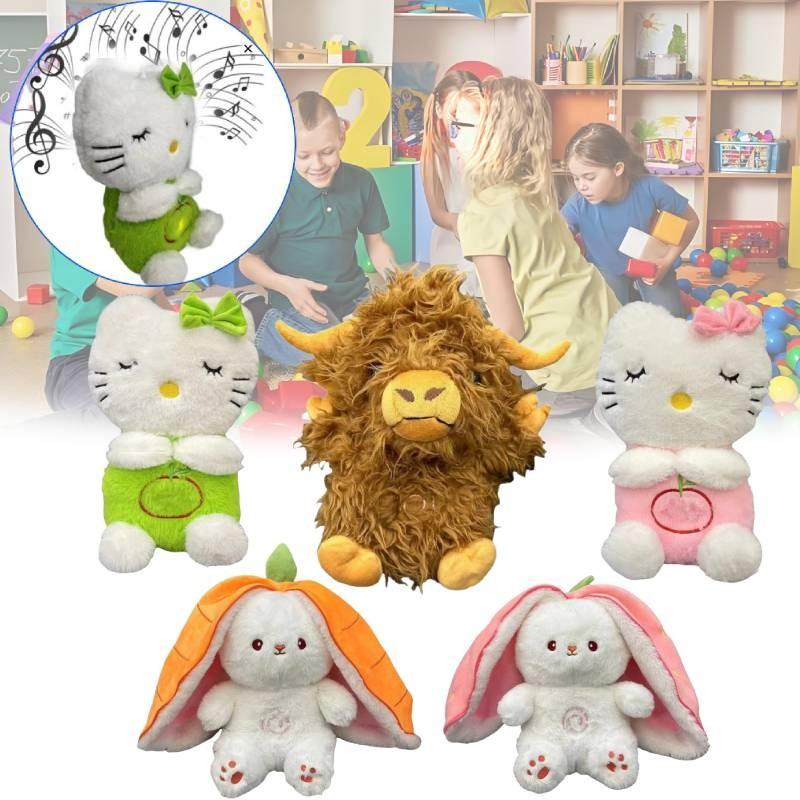 Adorable Kt Cat Breathing Plush Toy For Infants And Toddlers Soft Comforting Doll