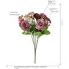 Terrain Model Landscape Simulated Flower Fake Flowers Artificial Silk Flowers Wedding Bouquet