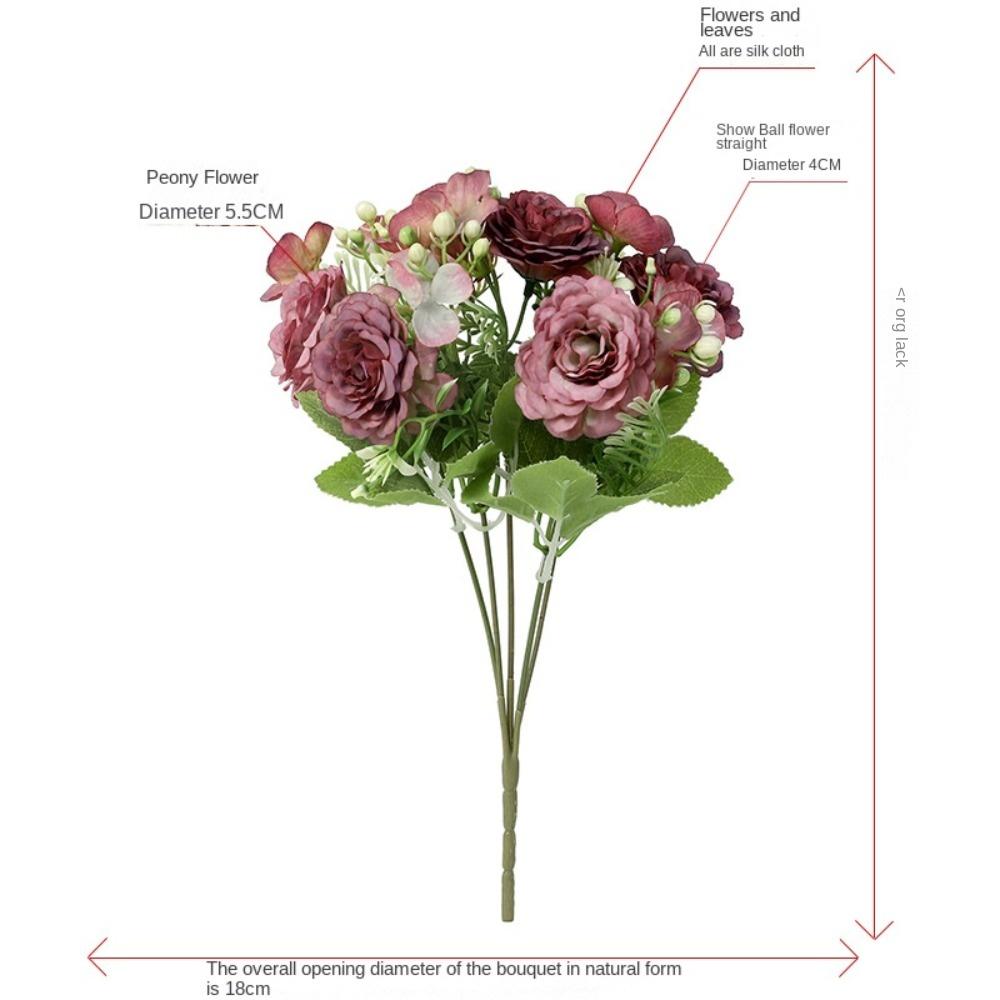 Terrain Model Landscape Simulated Flower Fake Flowers Artificial Silk Flowers Wedding Bouquet