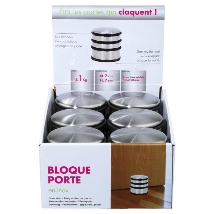 Türstopper – Sauberes Haus – 6er-Set – Edelstahl – Rutschfest – Rund